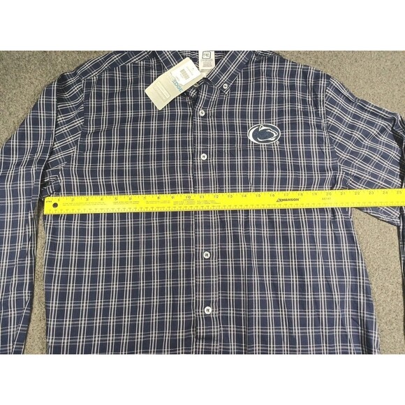 Penn State Nittany Lions Button Down Long Sleeve Shirt Mens Lrg Embroidered NWT - Picture 10 of 16